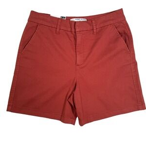 Anne Klein Women's Rust Red Casual Chino Shorts